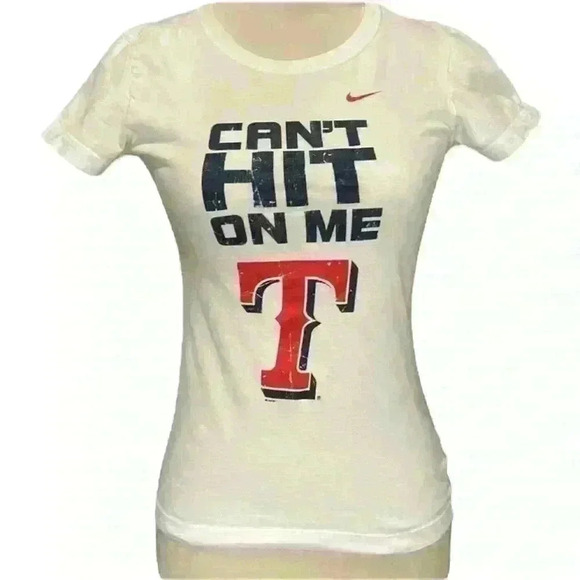 Nike Tops - Nike slim fit Texas Rangers t shirt size XS